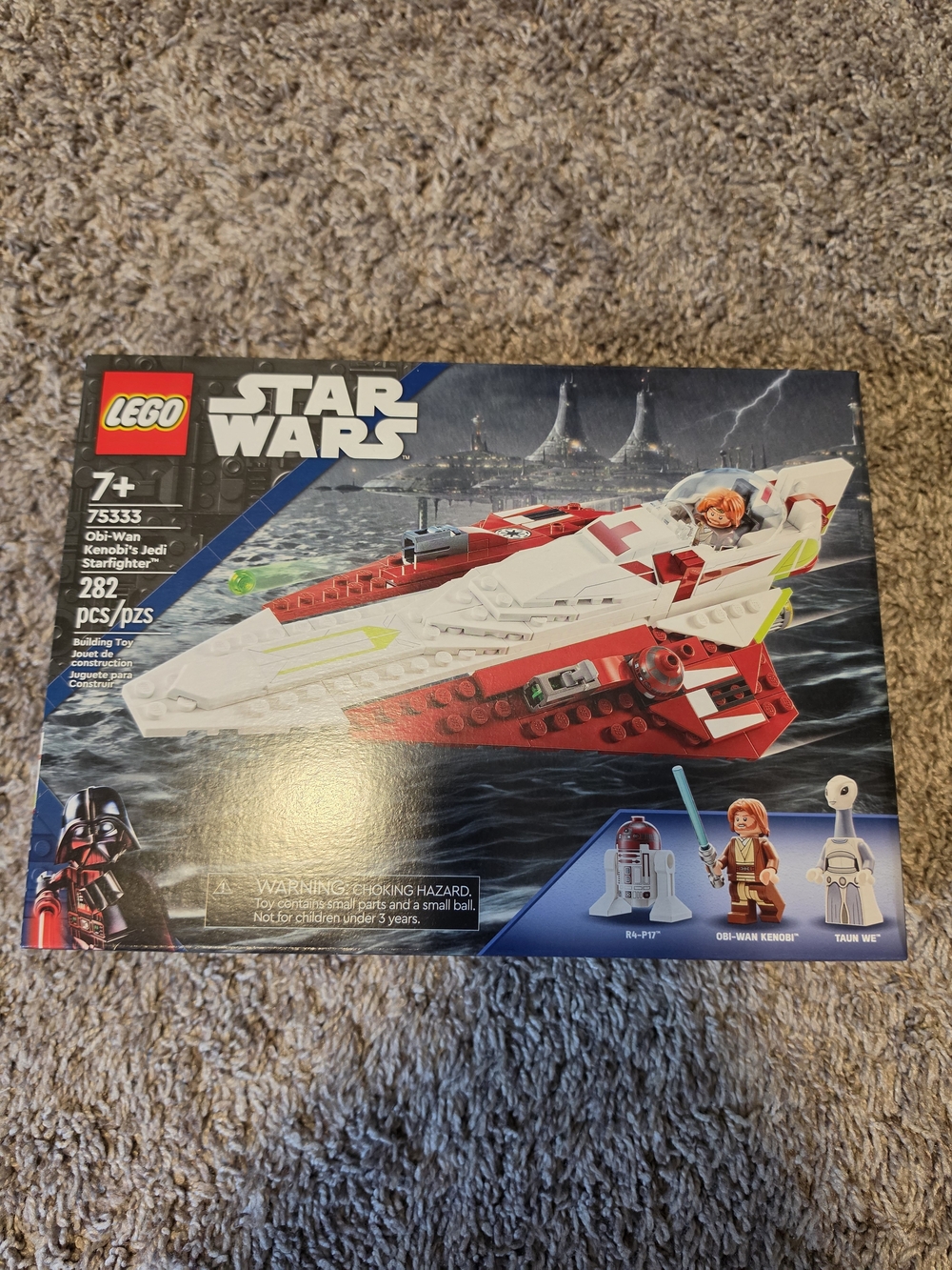 Lego Star Wars White, Red & Lime Obi-Wan Kenobi Jedi Starfighter
